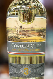 описание этикетки рома Conde de Cuba 3 anos