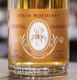 подробное описание этикетки шампанского Champagne Cristal Louis Roederer 3л