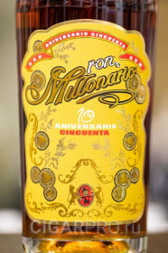 Подробное описание этикетки рома Millonario 10 Aniversario Reserva