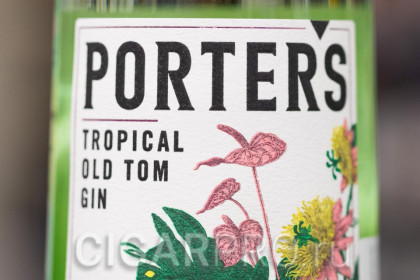 подробное описание этикетки джина Porters Tropical Old Tom Gin