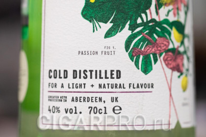 подробное описание этикетки джина Porters Tropical Old Tom Gin