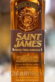 описание этикетки рома Saint James Rhum Vieux Agricole