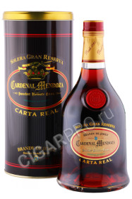 бренди cardenal mendoza solera gran reserva carta real 0.7л в подарочной тубе