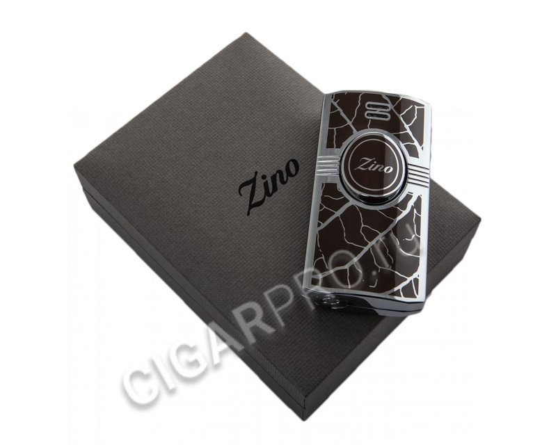 зажигалка zino leaf jet flame brown 106577