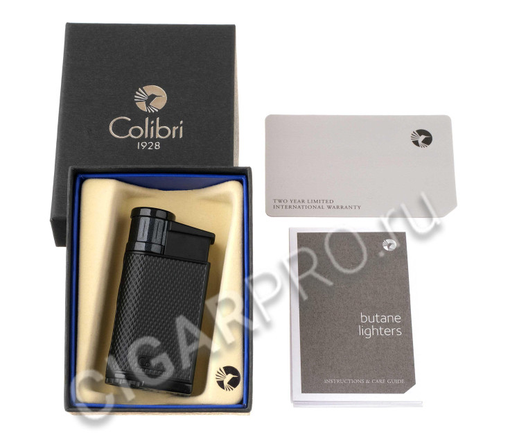 зажигалка сигарная colibri evo, черная li520c1