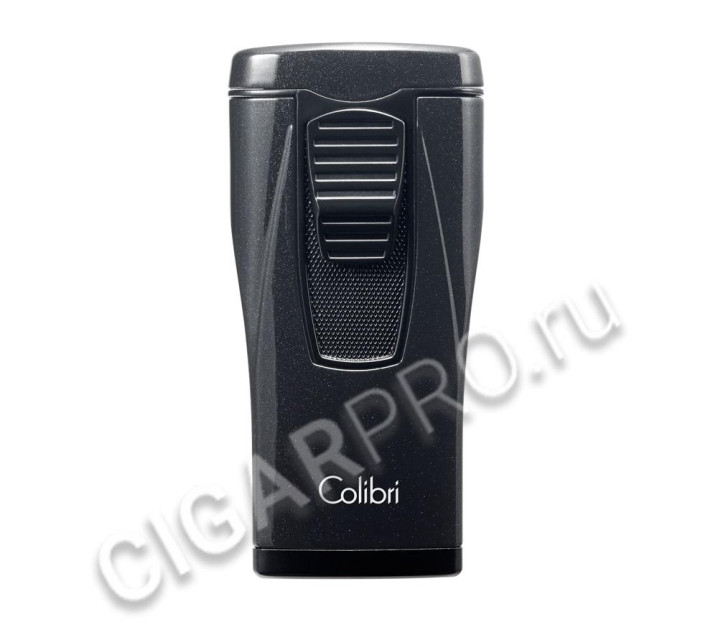 зажигалка сигарная colibri monaco (тройное пламя), черный металлик li880t5