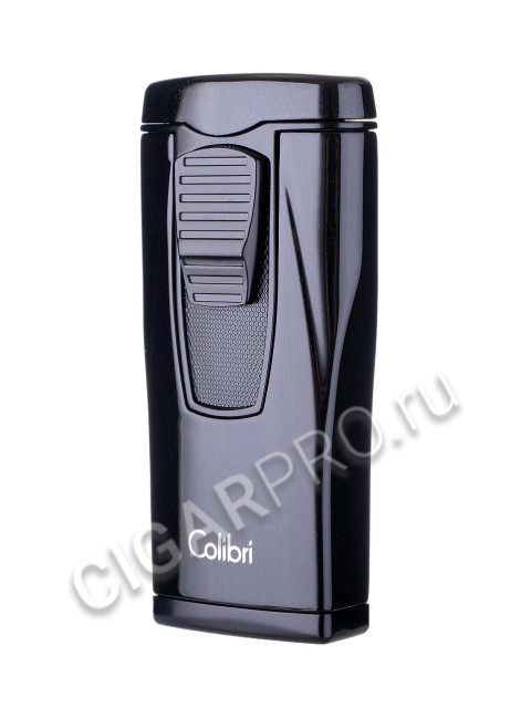 зажигалка сигарная colibri monaco (тройное пламя), черный металлик li880t5