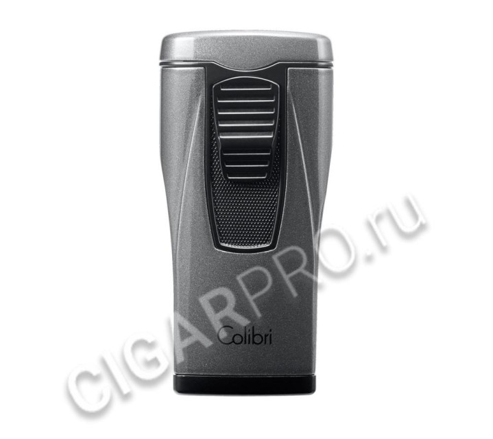 зажигалка сигарная colibri monaco (тройное пламя), серый металлик li880t6