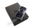 зажигалка zino leaf jet flame blue & grey 101758