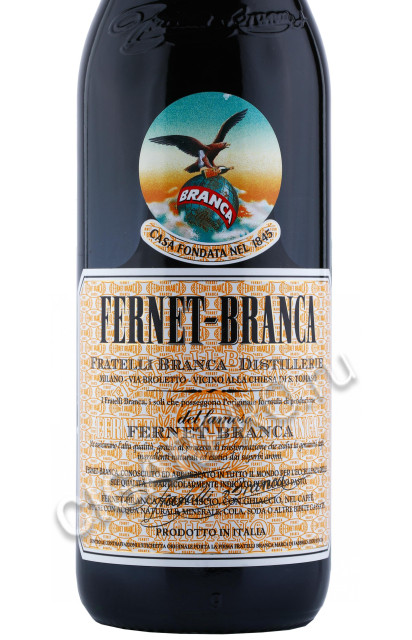 этикетка ликер fernet branca 0.5л