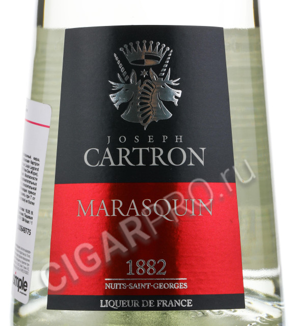этикетка joseph cartron marasquin 0.7 l