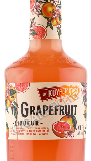 этикетка ликер de kuyper grapefruit 0.7л