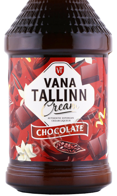 этикетка ликер vana tallinn chokolate 0.5л