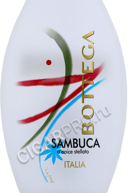 этикетка ликер bottega sambuca bianca