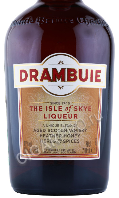 этикетка ликер drambuie 0.7л