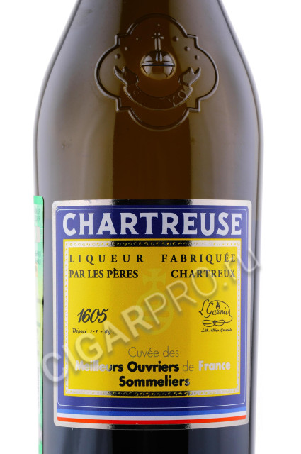 этикетка chartreuse jaune mof 0.7л