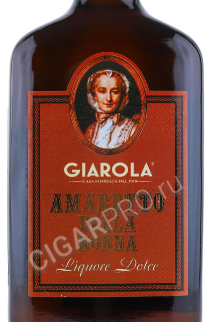 этикетка ликер amaretto della nonna giarola 0.7л