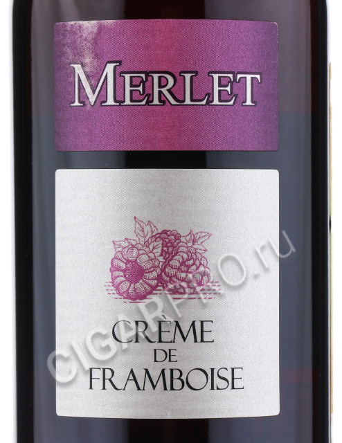 этикетка merlet creme de framboise 0.7 l