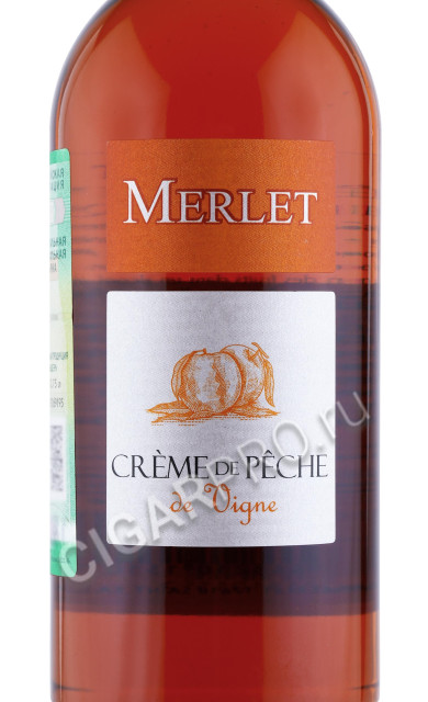 этикетка ликер merlet creme de peche 0.7л