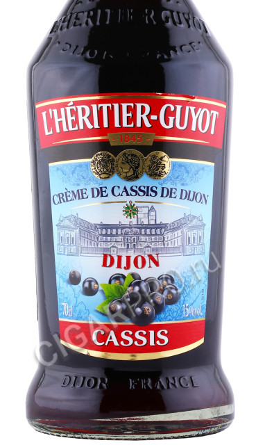 этикетка ликер l heritier guyot cassis 0.7л