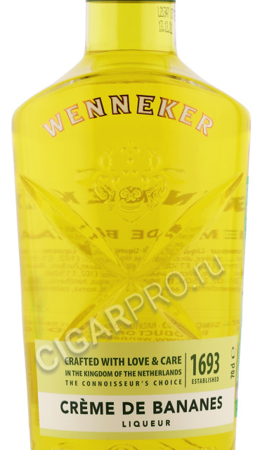 этикетка ликер wenneker banane 0.7л