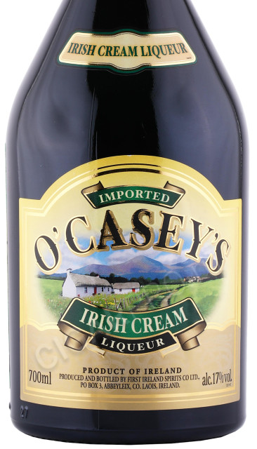 этикетка ликер o caseys irish cream 0.7л