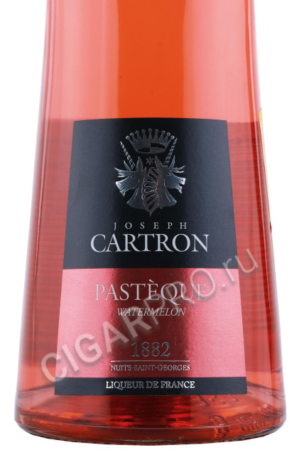 этикетка ликер joseph cartron pasteque watermelon 0.7л