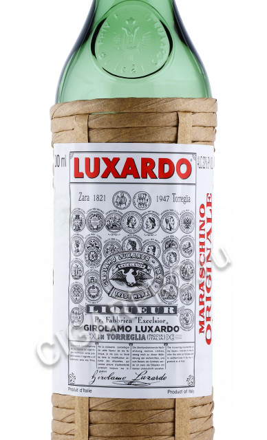 этикетка ликер marascino luxardo 1л