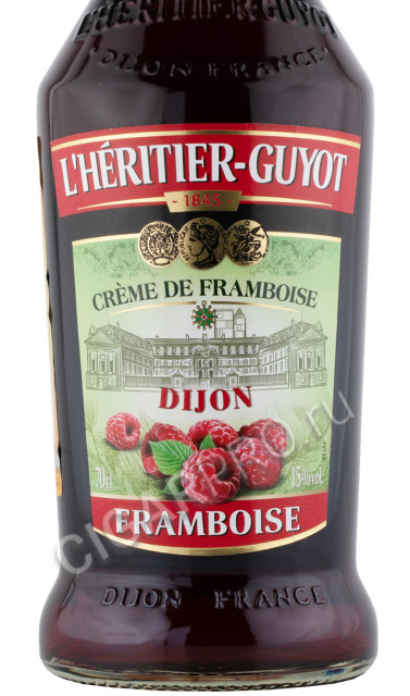 этикетка ликер i heritier guyot framboise 0.7л