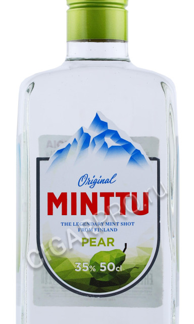 этикетка ликер minttu polar pear 0.5л