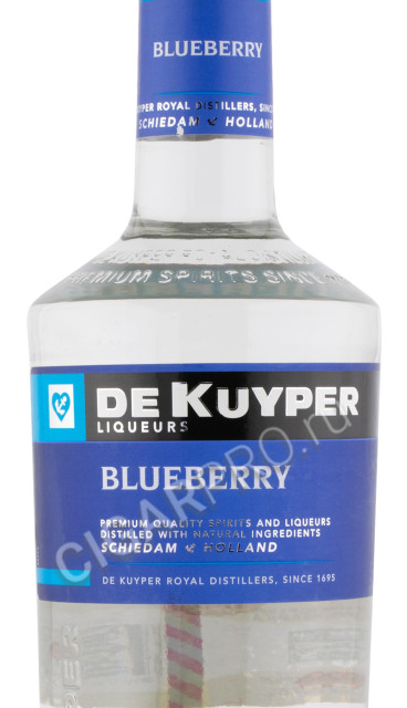 этикетка ликер de kuyper blueberry 0.7л