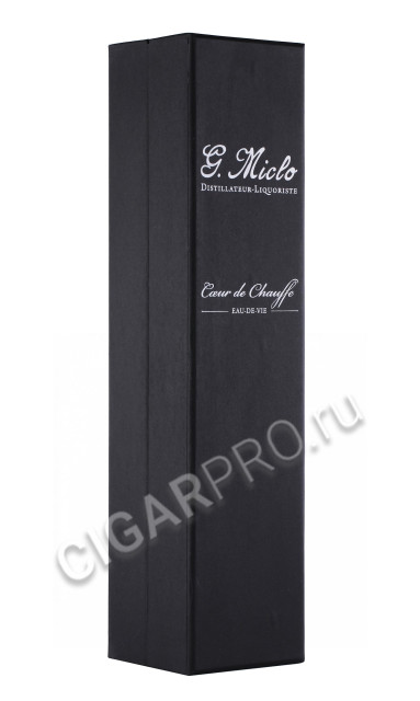 подарочная упаковка ликер g miclo eau de vie quetsche coeur de chauffe 0.7л