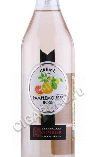 этикетка ликер liqueur creme de pamplemousse rose 0.7л