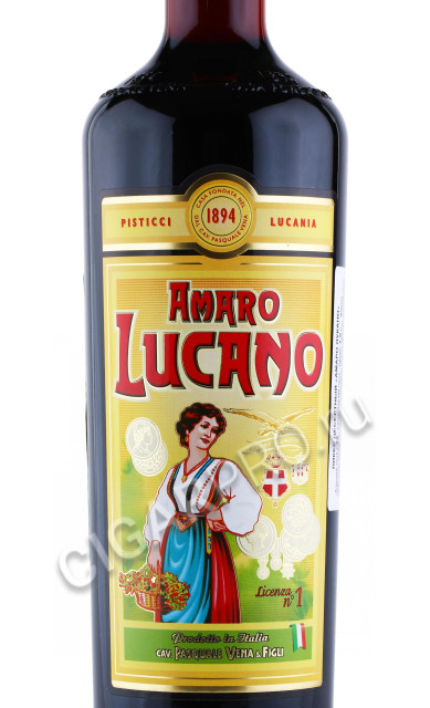 этикетка ликер amaro lucano 1л