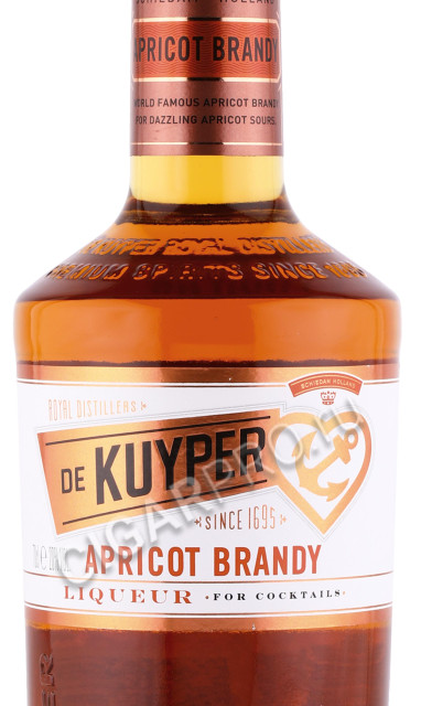 этикетка ликер de kuyper apricot brandy 0.7л