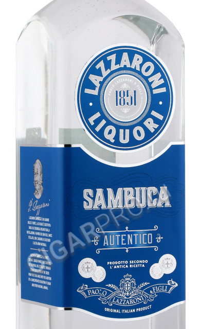 этикетка ликер lazzaroni sambuca 0.7л