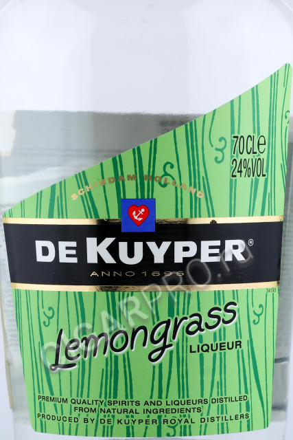 этикетка ликер de kuyper lemongrass 0.7л