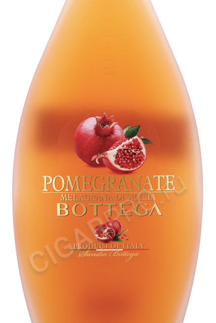 этикетка ликер bottega pomegranate 0.5л