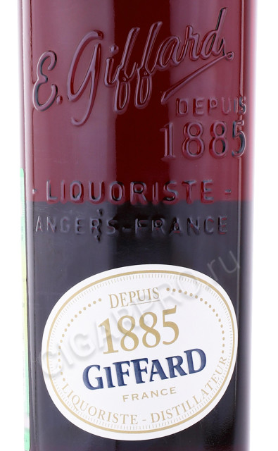 этикетка ликёр giffard cherry brandy liqueur 0.7л