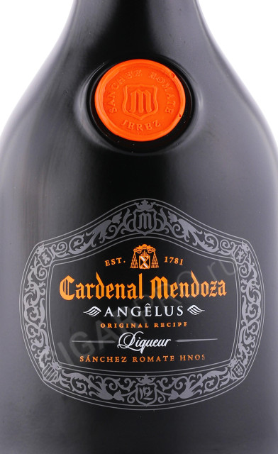 этикетка ликер liqueur angelus cardenal mendoza 0.7л