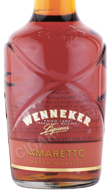 этикетка ликер wenneker amaretto 0.7л