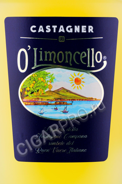этикетка лимончелло castagner limoncello 0.7л