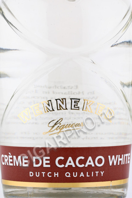 этикетка ликер wenneker creme de cacao white 0.7л