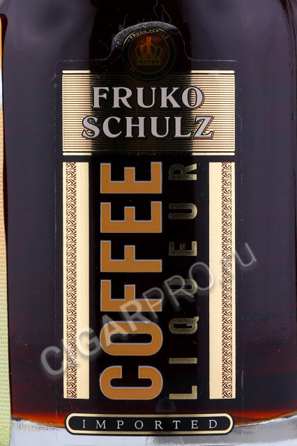 этикетка ликер fruko schulz coffee 0.05л