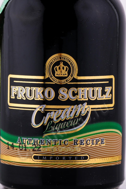 этикетка ликер fruko schulz cream 0.05л