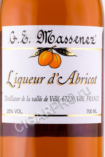 этикетка ликёр giffard premium abricot du roussillon 0.7л