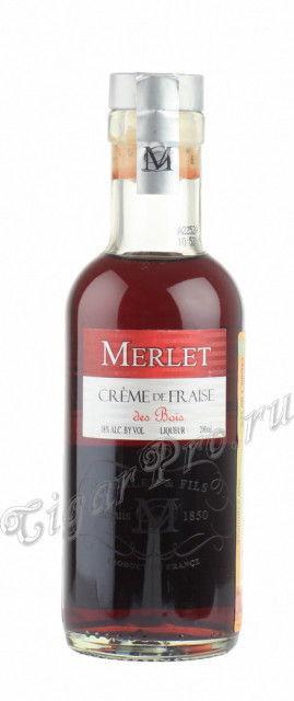 ликер merlet creme de fraise ликер крем де фрез земляничный