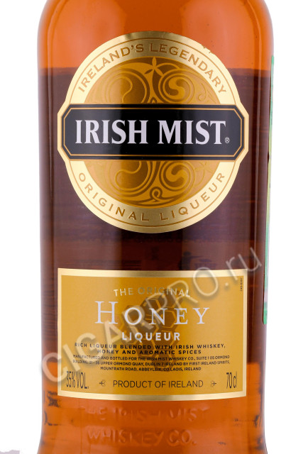 этикетка ликер irish mist 0.7л