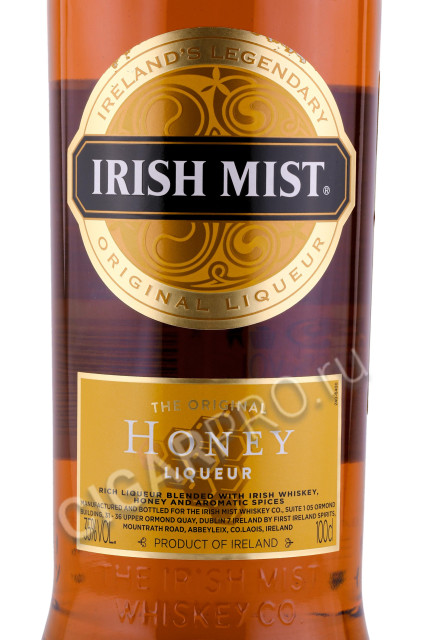 этикетка ликер irish mist 1л