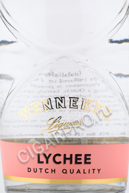 этикетка ликер wenneker lychee 0.7л